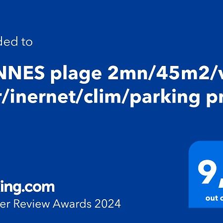 Cannes Plage 2Mn/45M2/Vue Mer/Inernet/Clim/Parking Prive Exterior photo